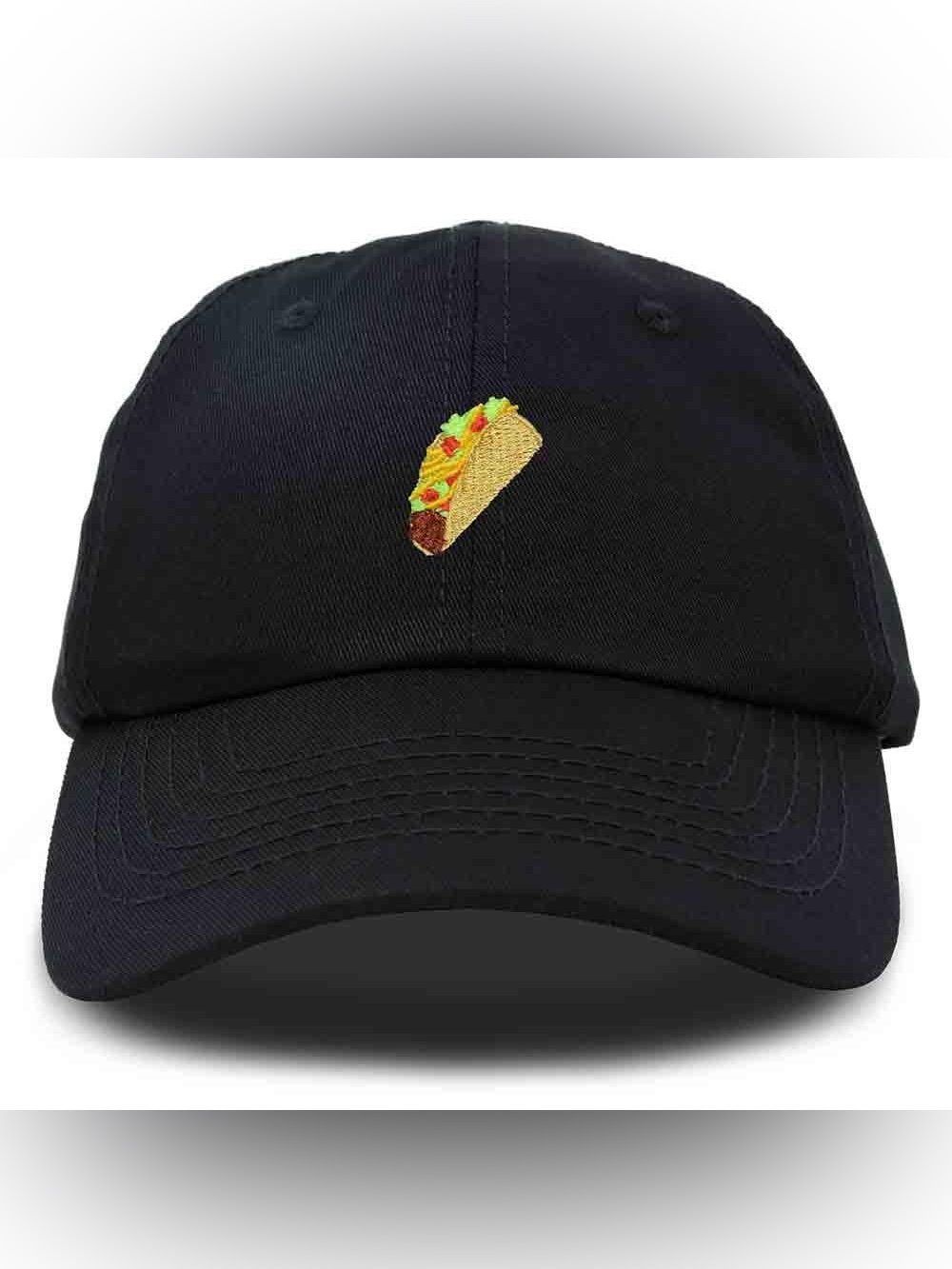 NWT Embroidered Taco Hat - Black